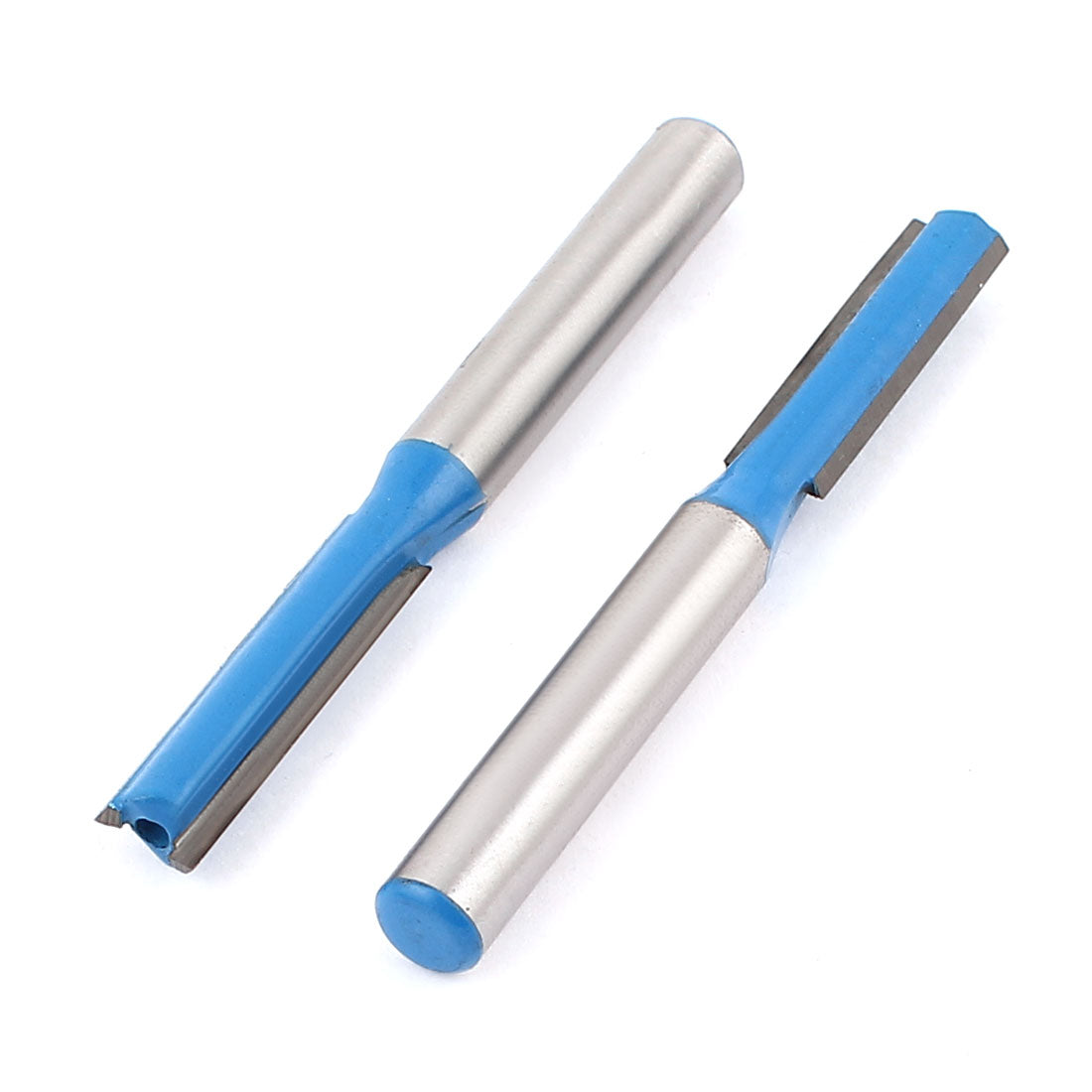 Harfington 1/4" x 1/4" Woodworking Double Flutes Straight Router Bit Cutter 2pcs