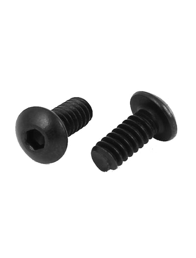 Harfington #6-32 x 5/16 Zoll UNC 10.9 Linsenkopf-Maschinenschrauben aus legiertem Stahl mit Innensechskant, schwarz, 20 Stück