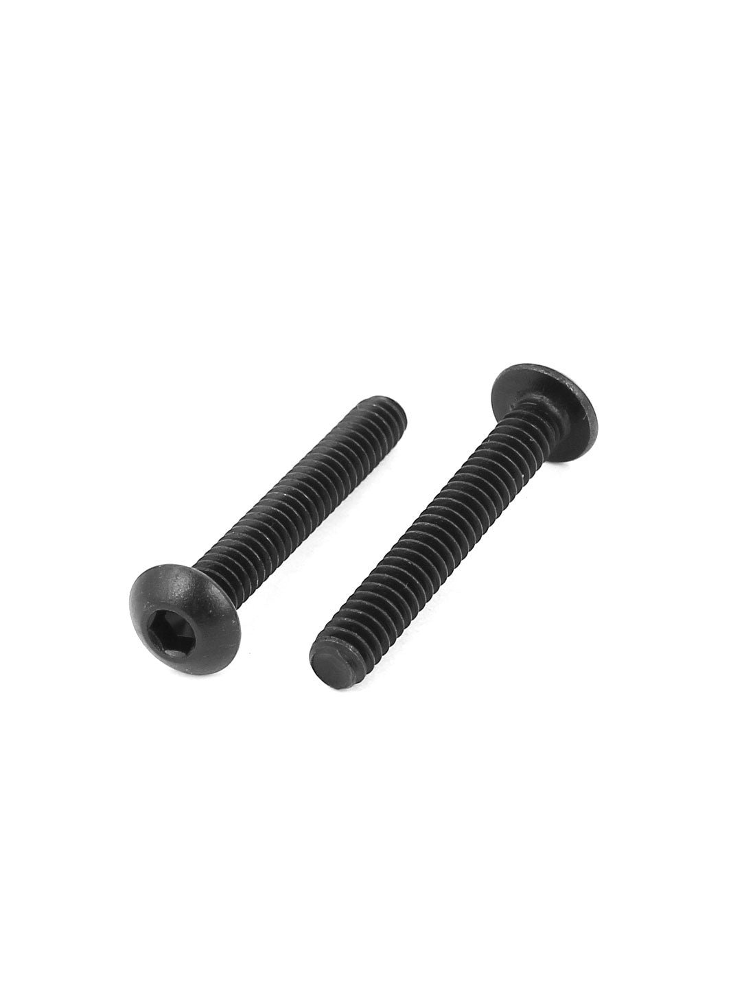 Harfington 10#-24 x 1-1/4" UNC 10.9 Alloy Steel Hex Socket Button Head Machine Screws Black 20 Pcs