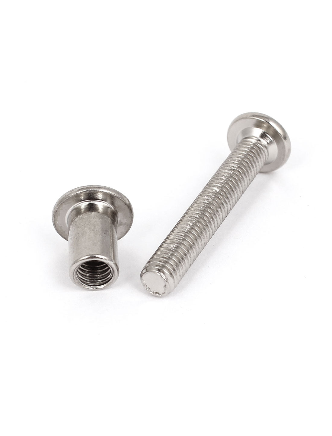 Harfington Furniture Hardware 6mmx40mm Phillips Countersunk Screw Bolts Barrel Nuts 20 Sets