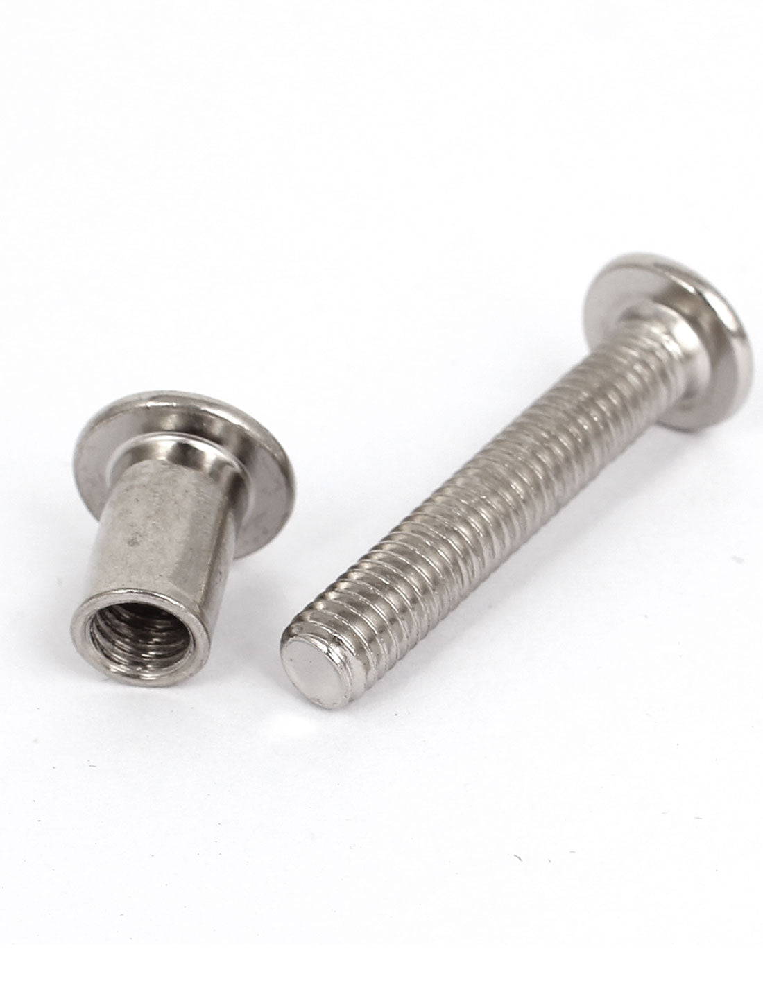 Harfington Furniture 6mmx35mm Phillips Countersunk Head Screw Bolts Dowel Barrel Nuts 10sets