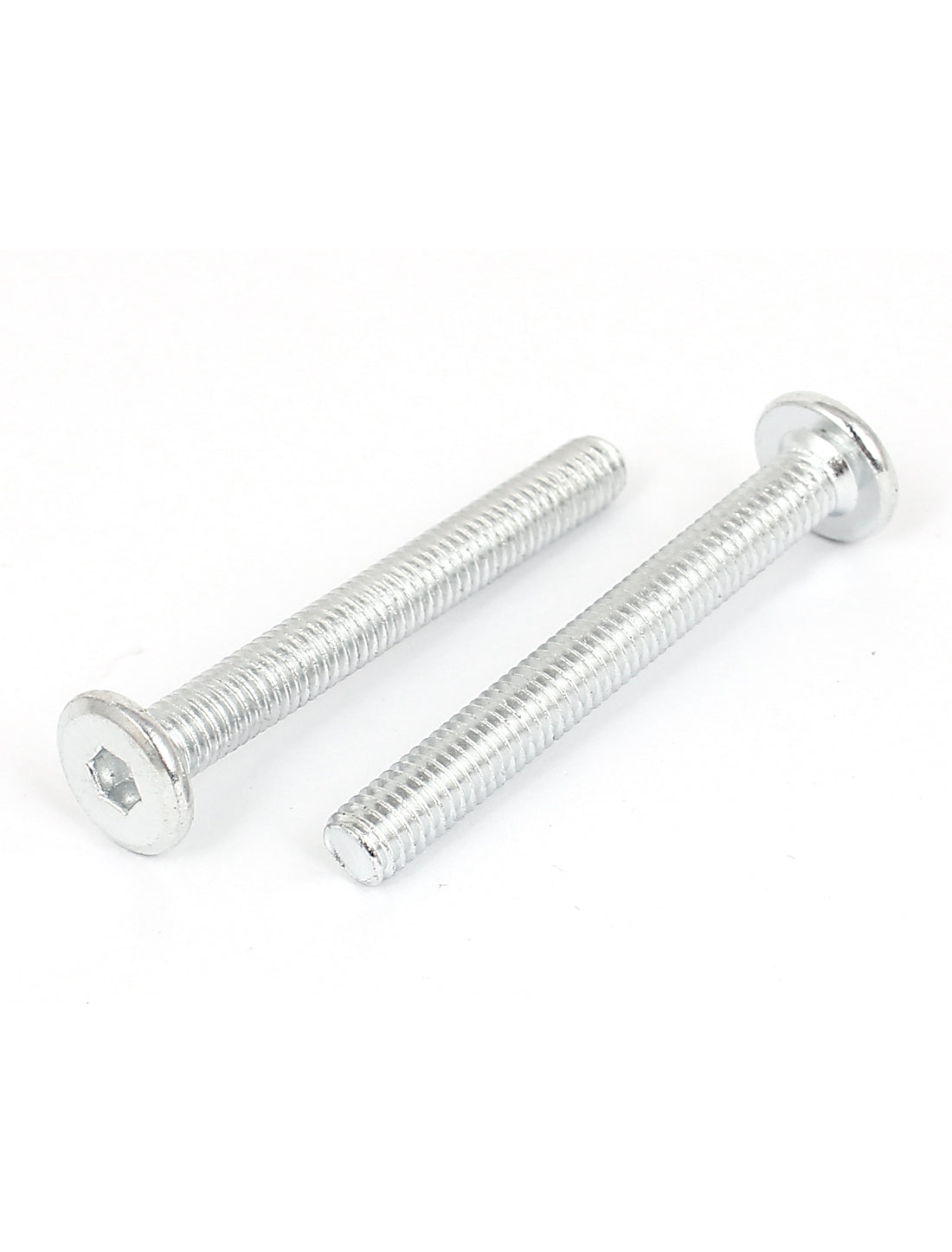 Harfington 10 Pcs Countersunk Flat Head Cap Socket Hexagon Key Bolts Screws M6x50mm