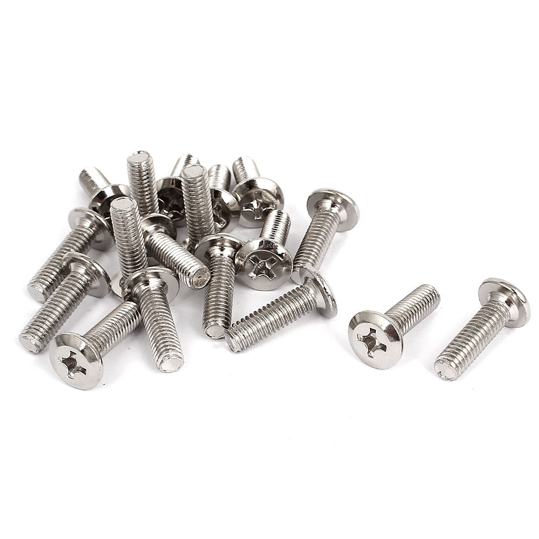 Harfington M6x20mm Phillips Countersunk Flat Head Socket Bolts Machine Screws 20 Pcs