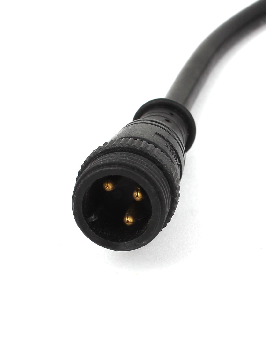 Harfington 15mm Nut Male to 3 Female Plug Waterproof LED Connector Cable 41cm Long