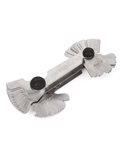 Harfington 0.25mm-6mm Metric 60 Degree 4G-62G Whitworth 55 Degree Screw Thread Pitch Measure Gauge