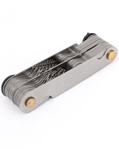 Harfington 0.25mm-6mm Metric 60 Degree 4G-62G Whitworth 55 Degree Screw Thread Pitch Measure Gauge