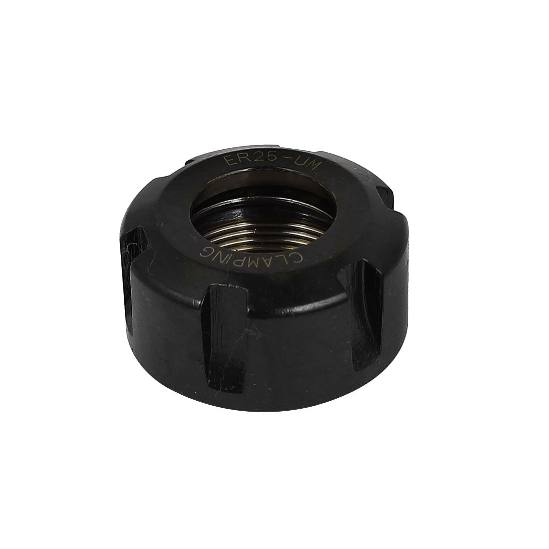 Harfington M32 x 1.5mm Thread ER25UM Clamping Nut Black for CNC Milling Collet Chuck Holder Lathe