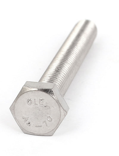 Harfington M8 x 65mm Metric A2 Stainless Steel Fully Threaded Hex Hexagon Head Screw Bolt 5 Pcs