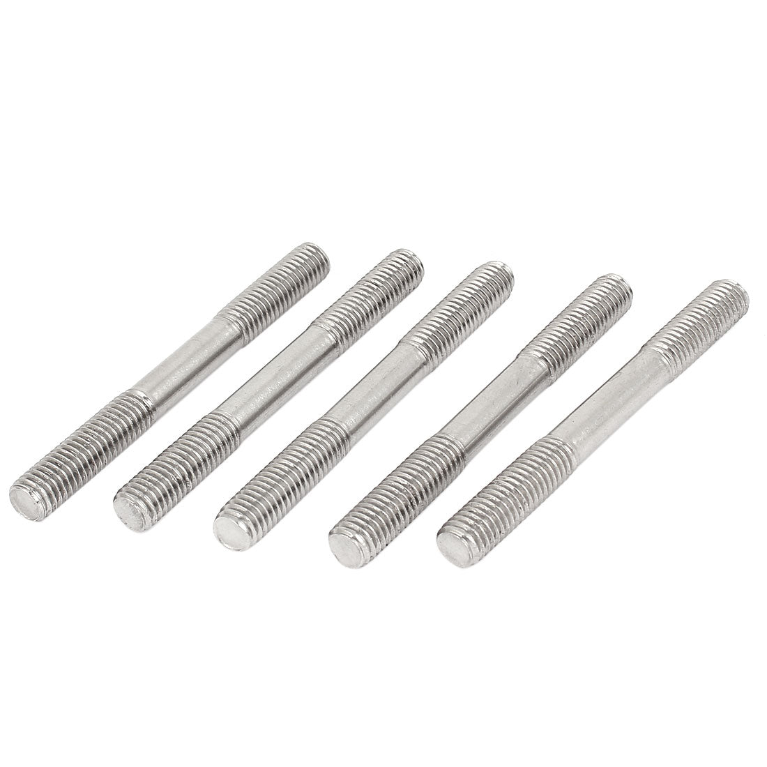 Harfington M8 x 80mm Metric A2 Stainless Steel Double End Threaded Stud Screw Bolt 5 Pcs