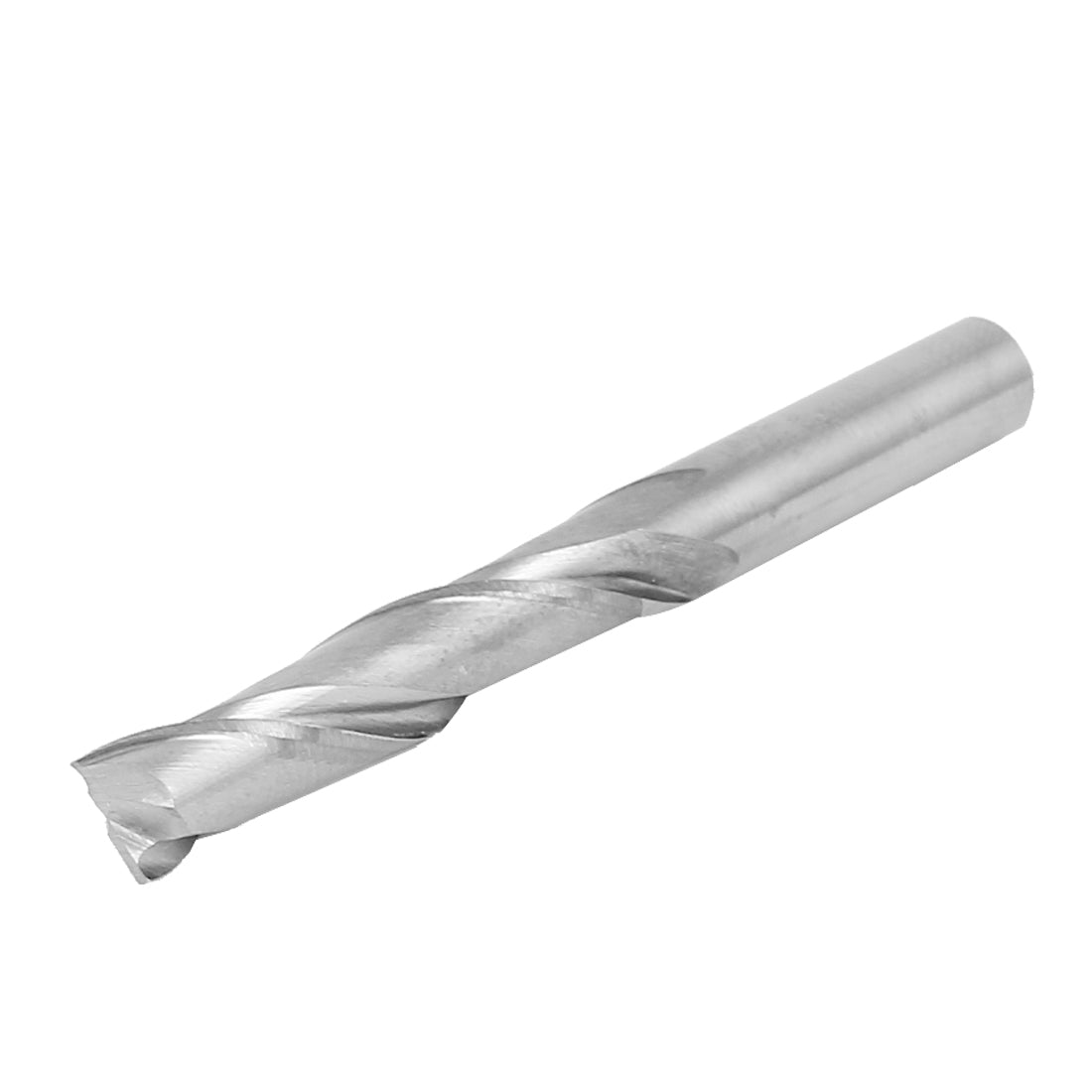 Harfington 6mm Dia Round Shank Dual Flutes Carbide Spiral End Mill Cutter 6mmx28mm