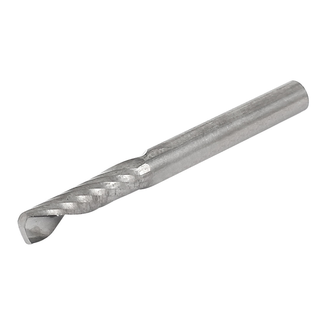 Harfington 4mmx17mmx4mm Single Flute Straight Shank Carbide Spiral End Mill for Plastic