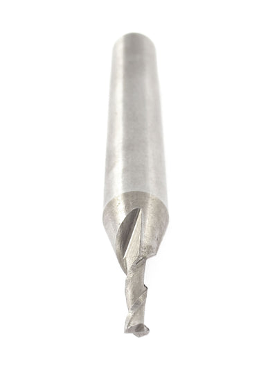 Harfington 2mm x 6mm Helical Groove HSS-AL Straight Shank 2 Flutes End Mill Cutter 5PCS