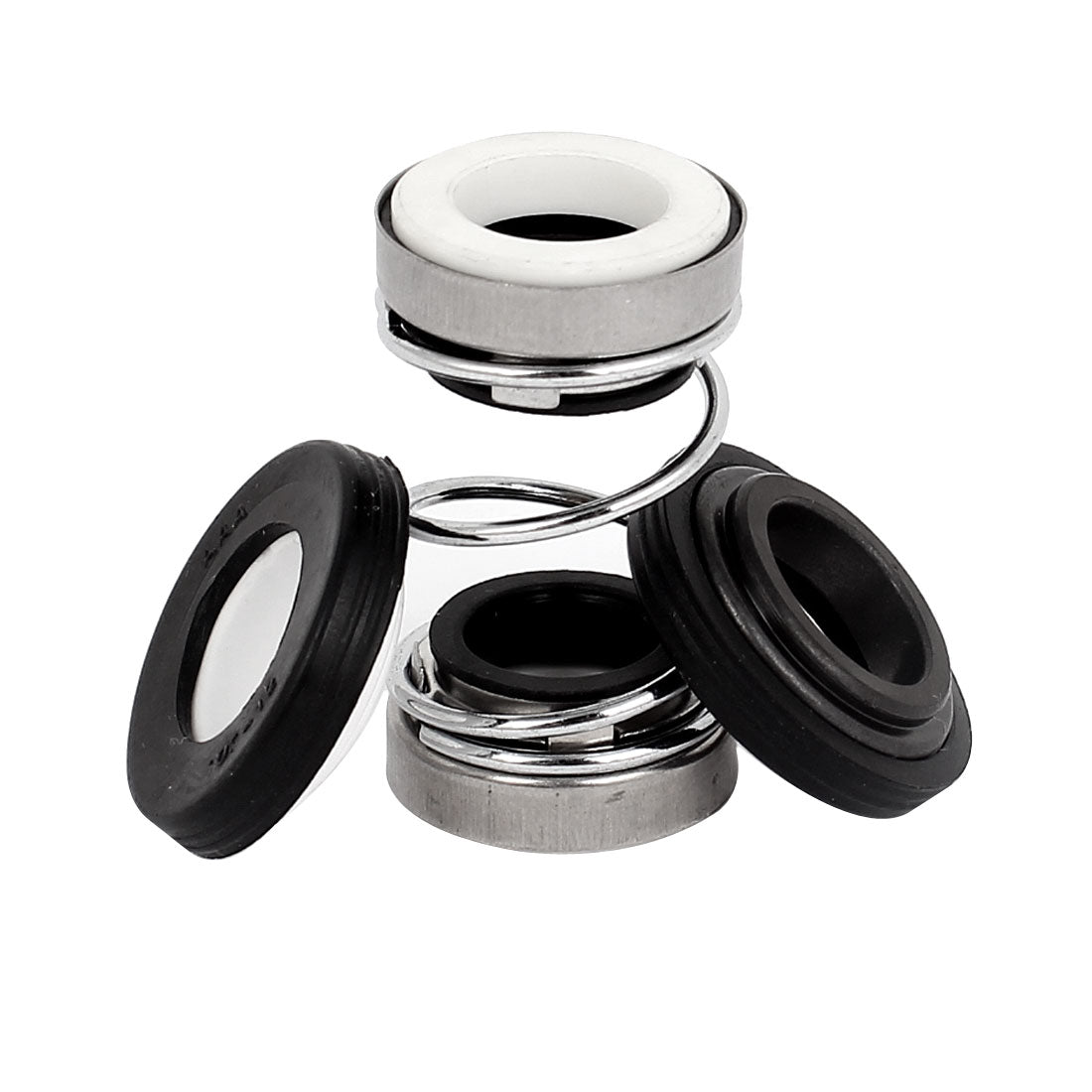 Harfington 14mm Inner Dia Rubber Coiled Spring Bellow Pump Mechanical Seal Set