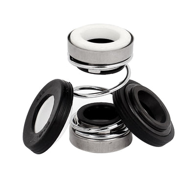 Harfington 14mm Inner Dia Rubber Coiled Spring Bellow Pump Mechanical Seal Set
