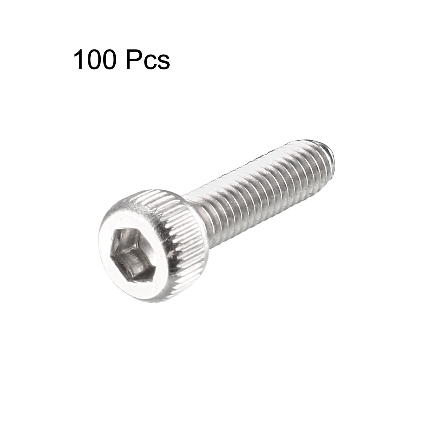 Harfington M2.5x10mm 0.45mm Pitch Stainless Steel Bolts Hex Socket Cap Head Screws 100pcs