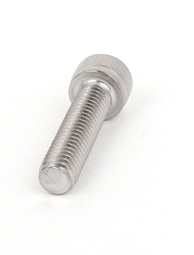 Harfington M6x25mm Stainless Steel Hex Socket Cap Screws Head Key Bolts 20 Pcs
