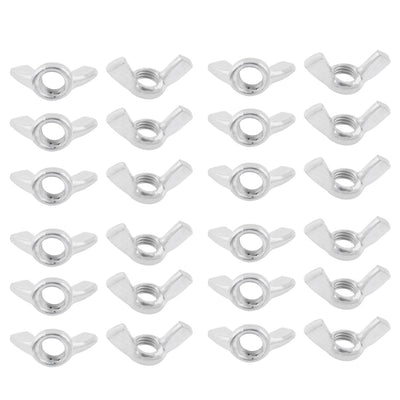 Harfington M10 10mm Thread Stainless Steel Wingnut Butterfly Wing Nuts 24pcs