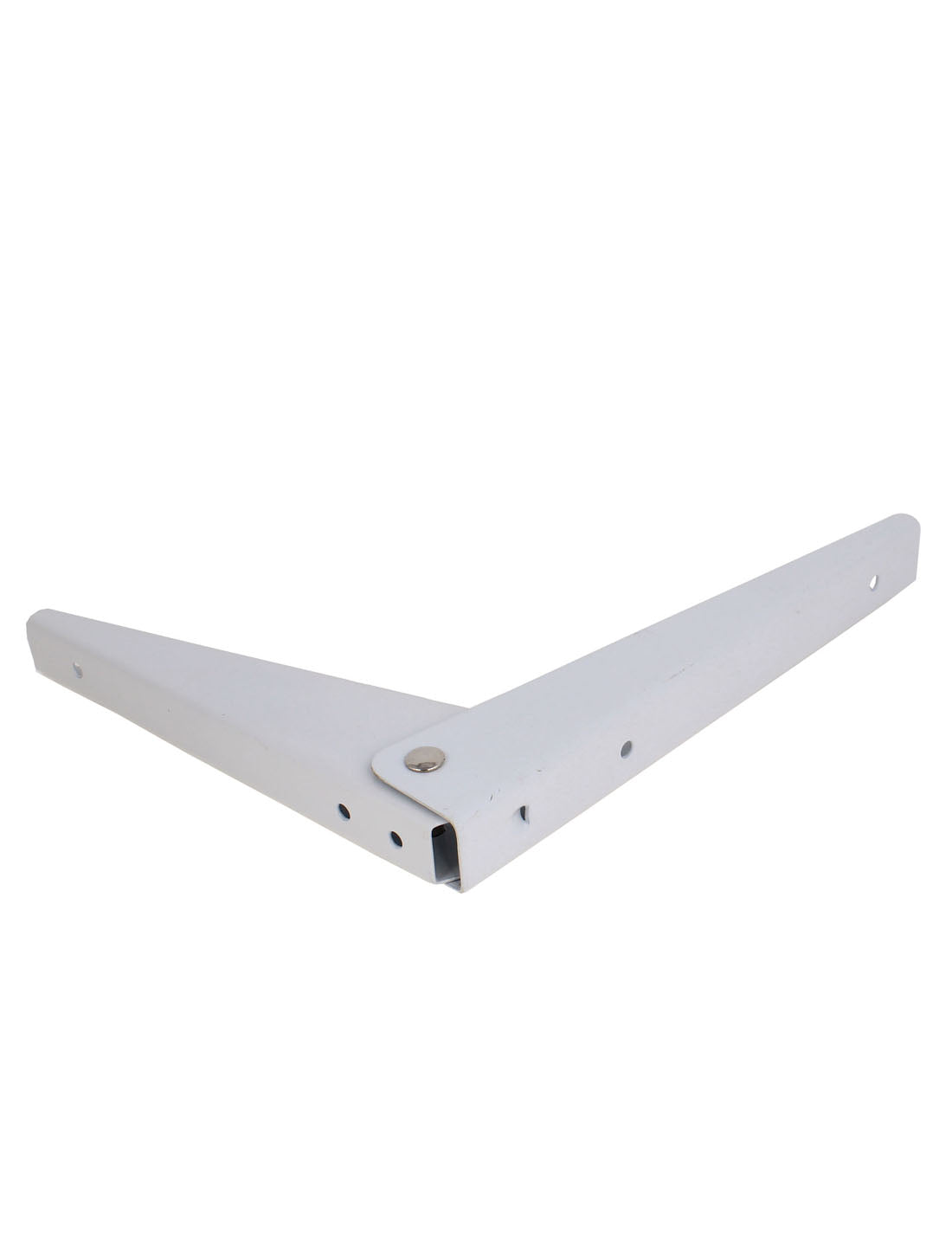 Harfington 19.5cm x 16.5cm White Metal Wall Mounted Folding Shelf Support Bracket 25mm Wide