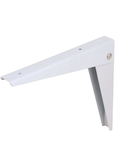 Harfington 19.5cm x 16.5cm White Metal Wall Mounted Folding Shelf Support Bracket 25mm Wide