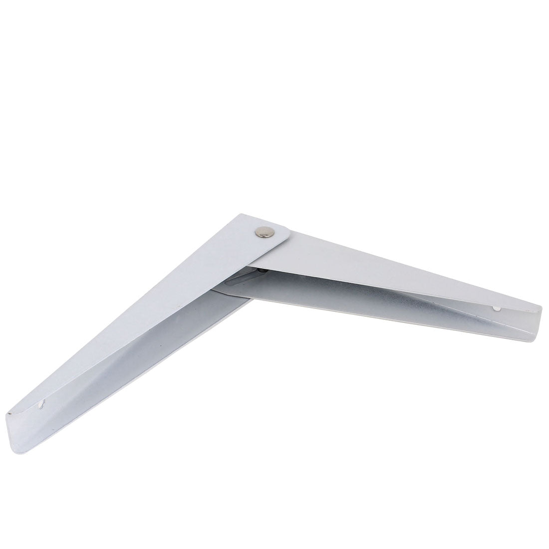 Harfington 19.5cm x 16.5cm White Metal Wall Mounted Folding Shelf Support Bracket 25mm Wide