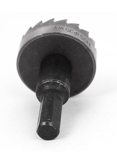 Harfington 35mm Cutting Dia HSS Hole Saw Tooth Cutter Drill Bit for Wood Iron Alloy