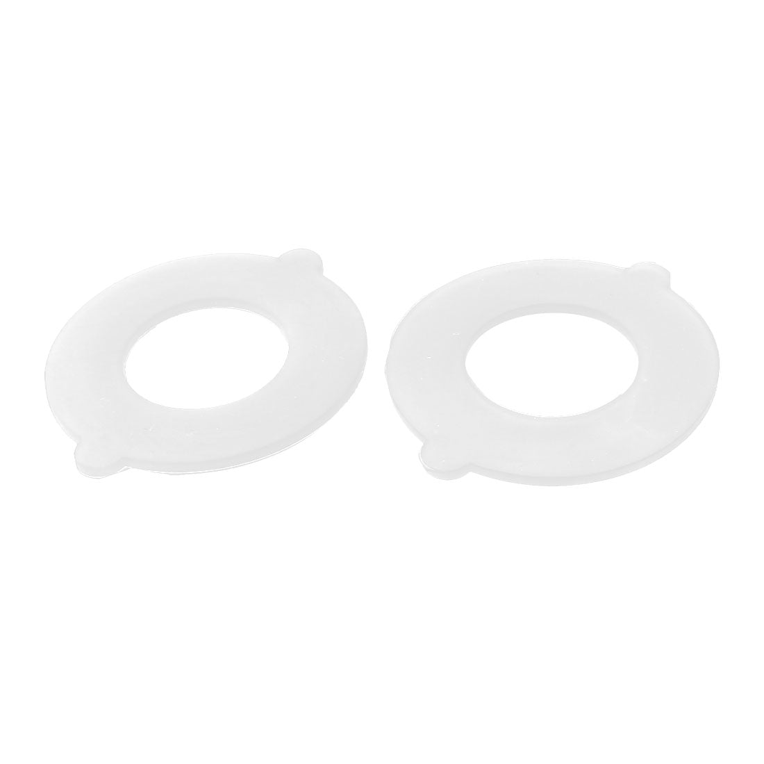 Harfington DN40 45x88x3mm Silicone Flange Gasket Sanitary Pipe Fitting Ferrules 2pcs