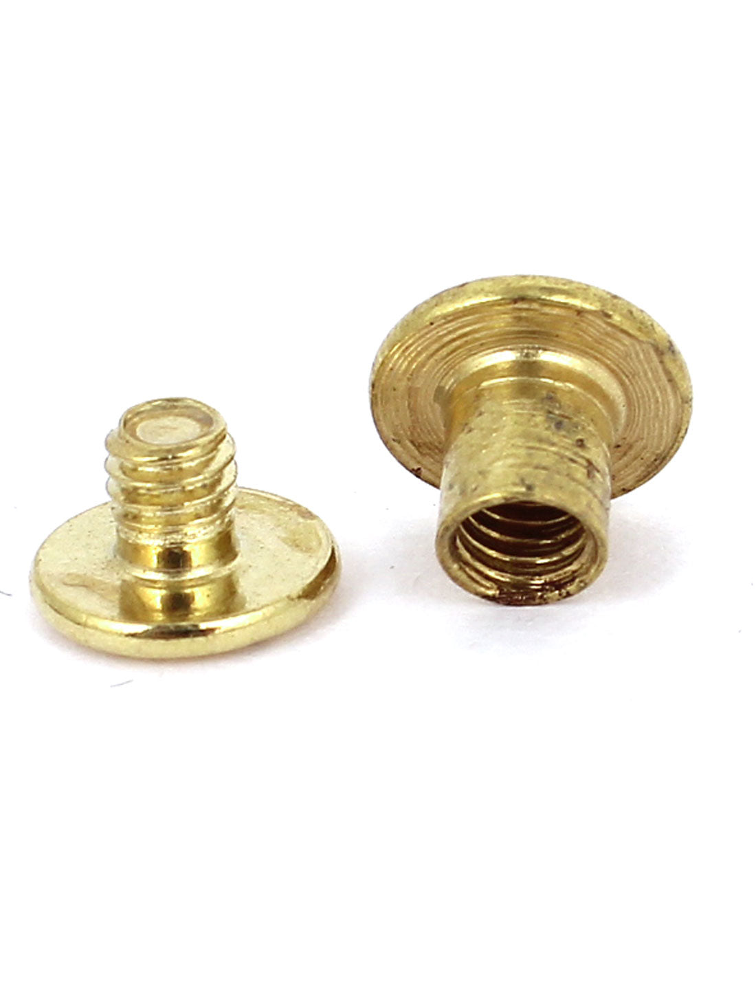 Harfington Brass Plated 5x6mm Binding Chicago Screw Post 30pcs for Album Leather Purse