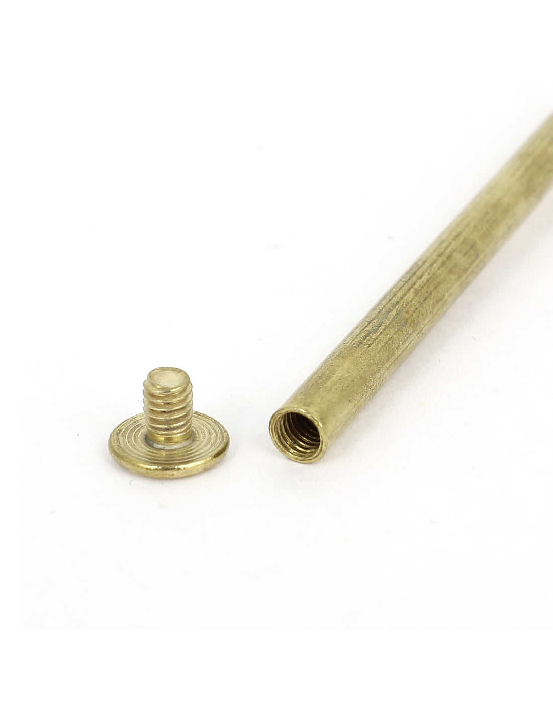 Harfington Brass Plated 5x70mm Binding Chicago Screw Post 8pcs for Leather Scrapbook