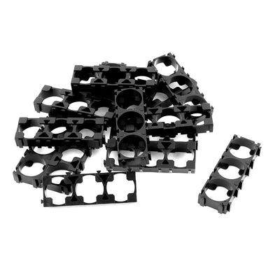 Harfington 15 Pcs 18650 Lithium Battery Triple Holder Bracket for DIY Battery Pack