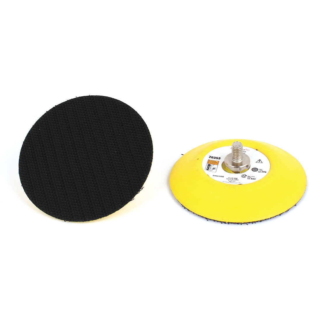 Harfington 2 Pcs 3" 7.5cm Hook Loop Face Sanding Pad Air Vacuum Sander Grinder Tools