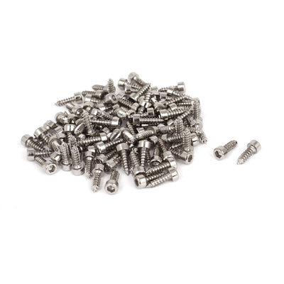 Harfington 100 Pcs M3x10mm Hex Drive Head Cap Self Tapping Drilling Screws 13mm Length
