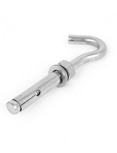 Harfington 5 Pcs M10 Stainless Steel Expansion Open Hook Screws Anchor Bolts for Concrete