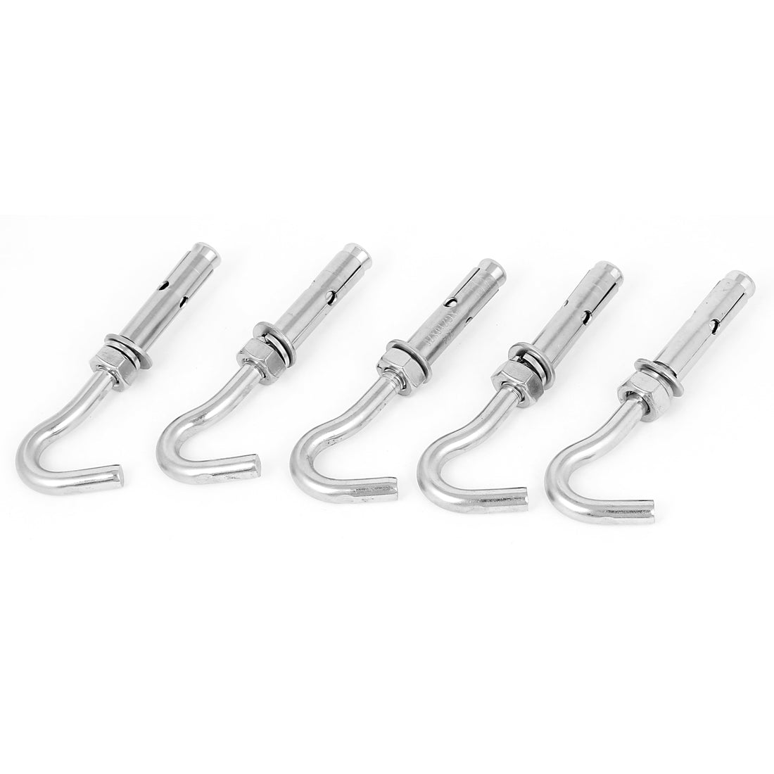 Harfington 5 Pcs M10 Stainless Steel Expansion Open Hook Screws Anchor Bolts for Concrete