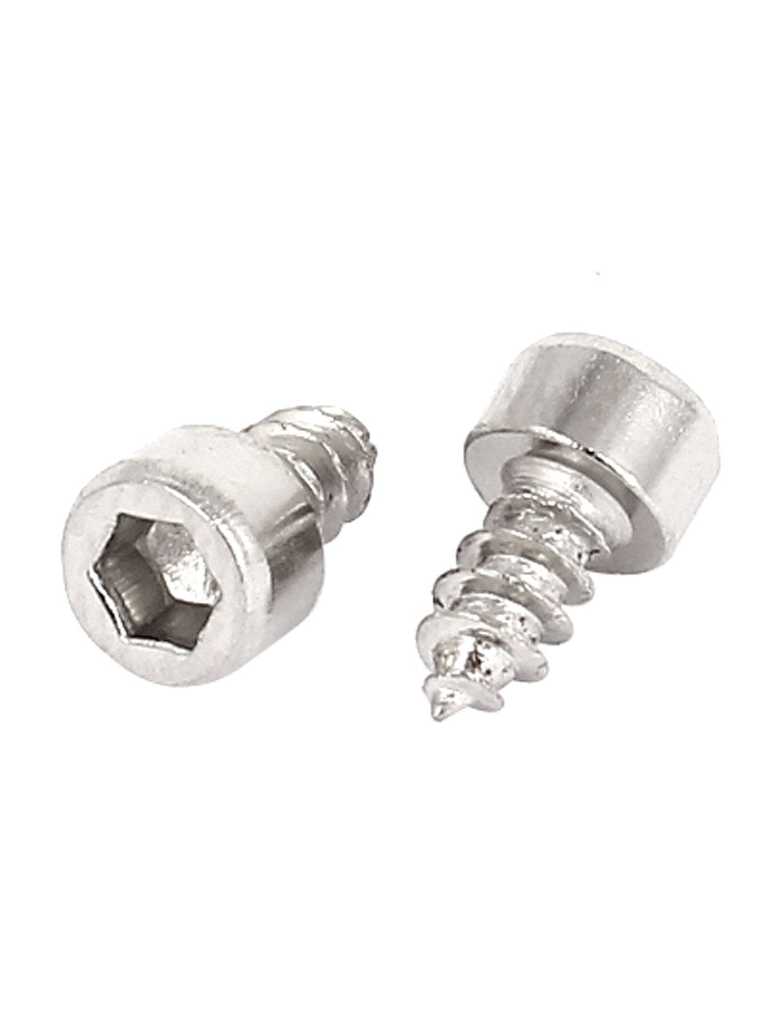 Harfington 100 Pcs 1mm Pitch Hex Socket Drive Head Cap Self Tapping Screws 1/8" x 1/4"