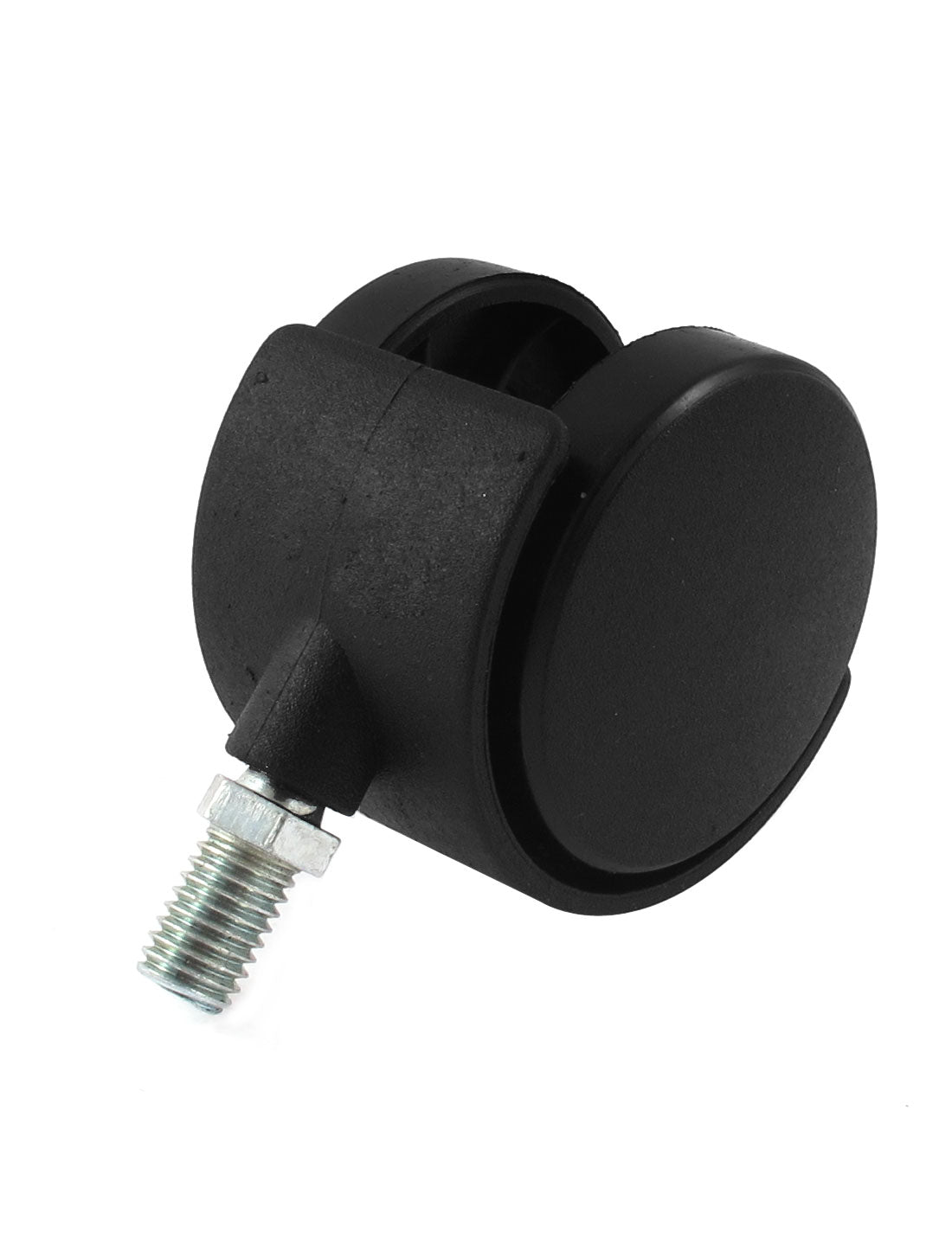 Harfington Office Chair M10 x 15mm Threaded Stem Plastic 2" Swivel Twin Caster Wheels 5pcs