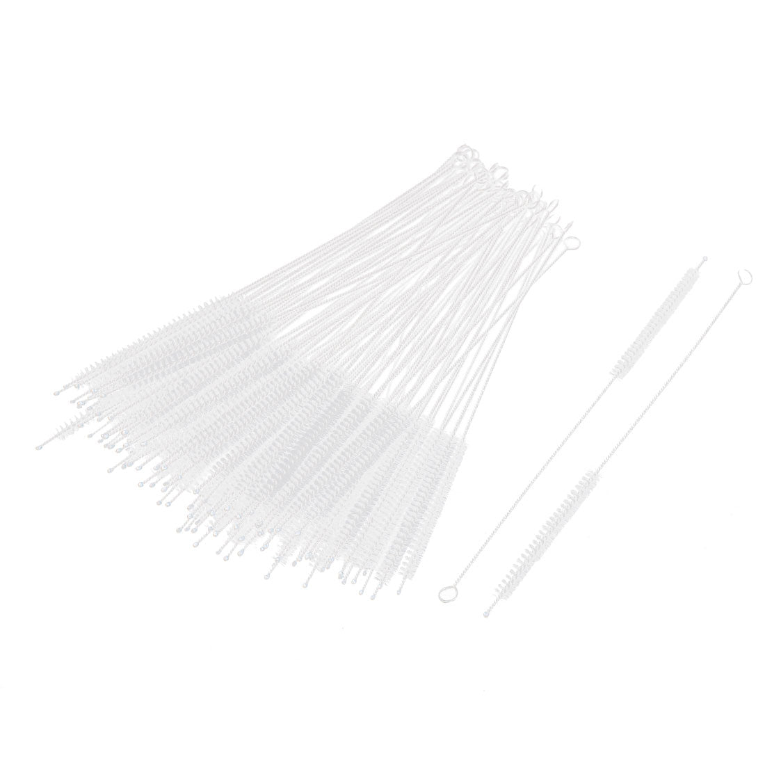 Harfington 3mm Dia Nylon Twisted Handle Test Tube Pipe Bottle Wash Cleaning Brushes 100pcs