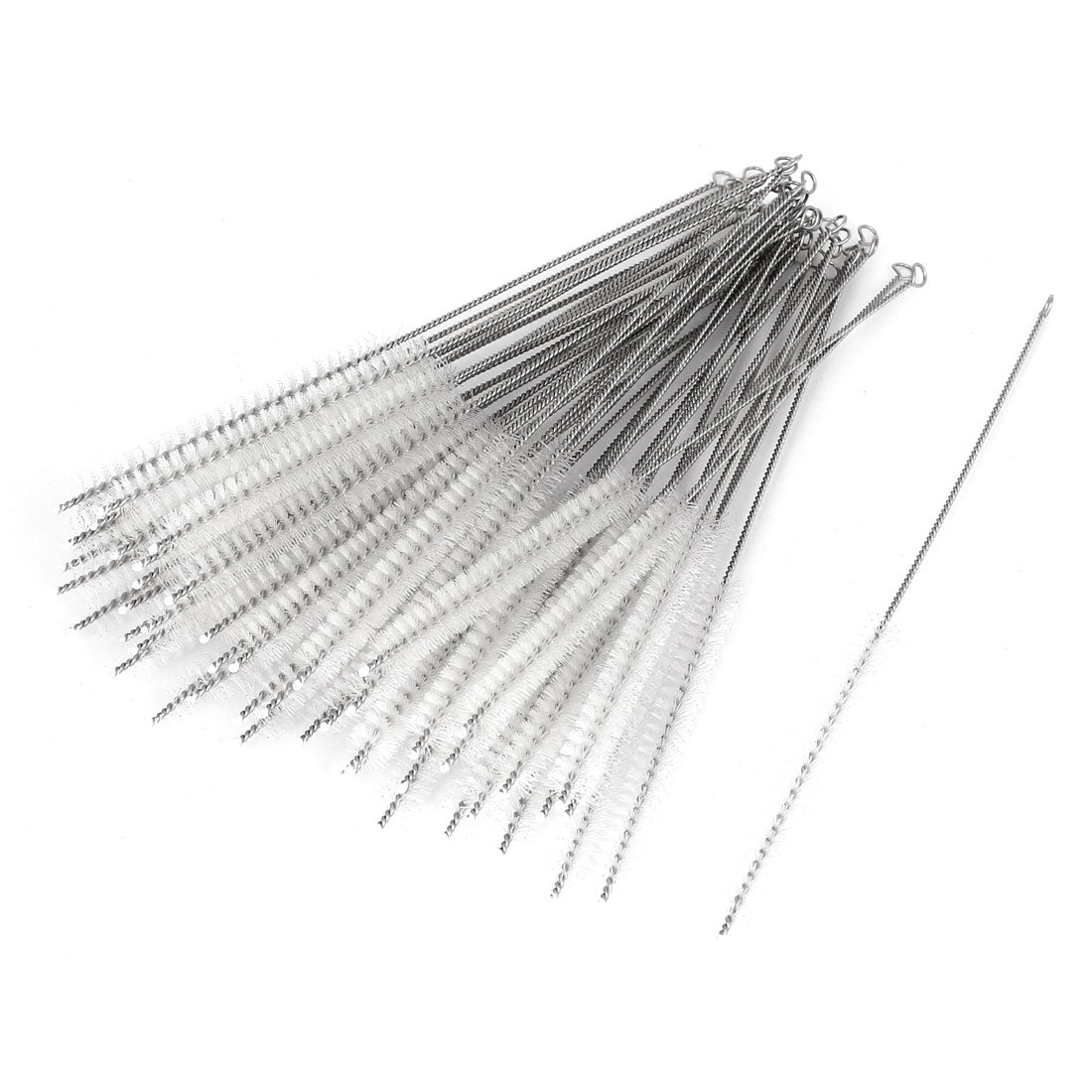 Harfington 7.5mm Dia Nylon Twisted Handle Test Tube Pipe Bottle Wash Cleaning Brushes 50pcs
