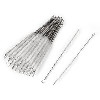 Harfington 10mm Dia Nylon Twisted Handle Test Tube Pipe Bottle Wash Cleaning Brushes 50pcs