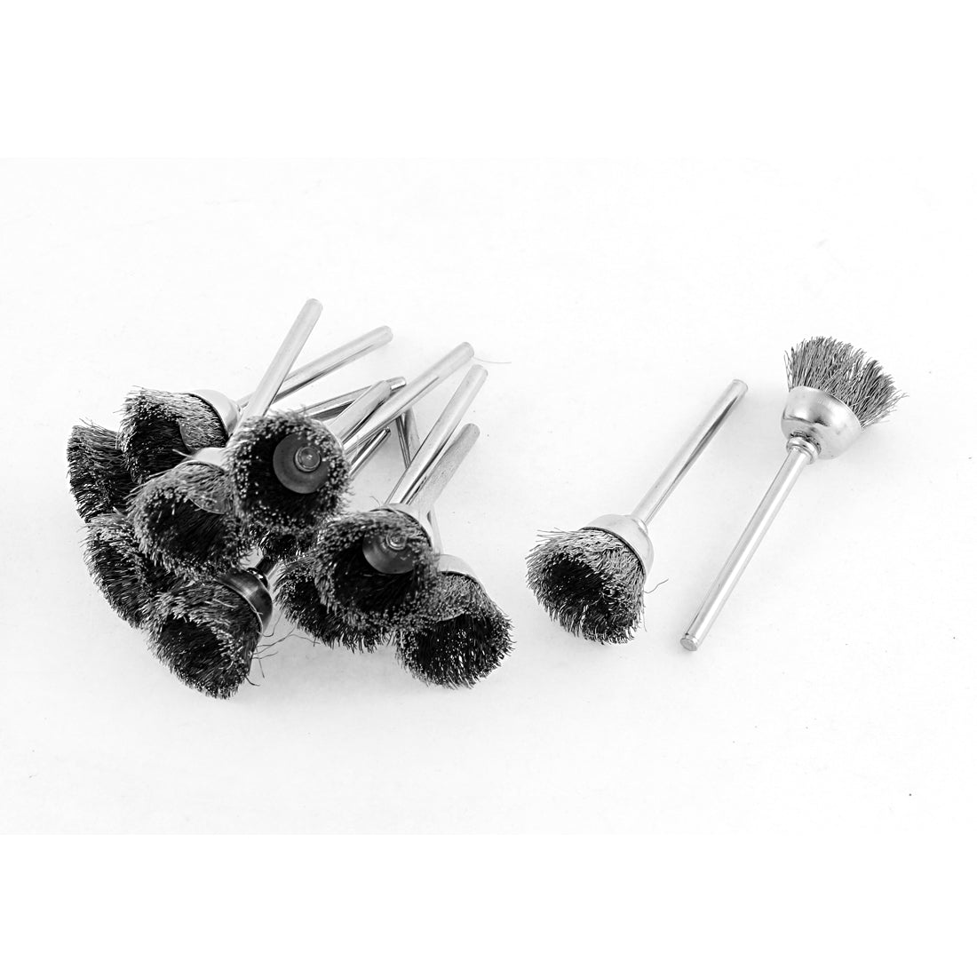 Harfington Silver Tone Steel Wire Polishing Brushes Jewelry Cleaning Buffing Tools 12pcs