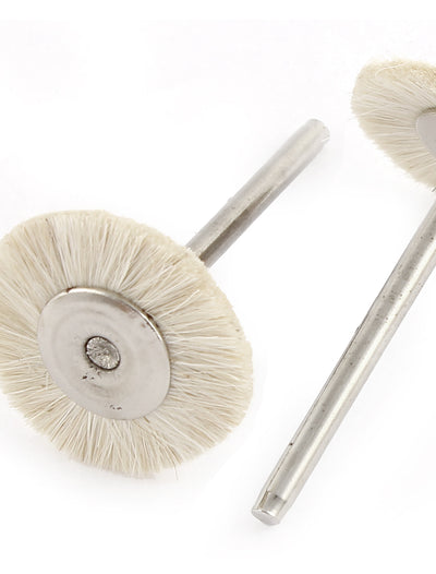 Harfington Rotary Tool 1" White Bristle Head Jewelry Buffing Polishing Wheels Brushes 12pcs