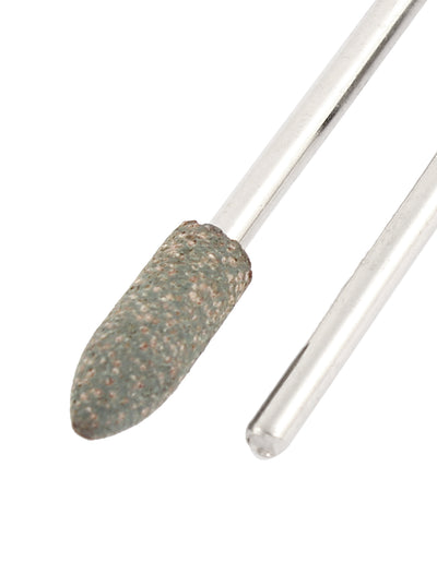 Harfington 6pcs 6x17mm Conical Head 3mm Shank Rubber Grinding Polishing Mounted Point