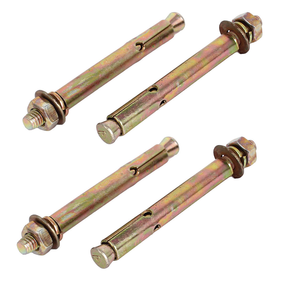 Harfington 4 Pcs Stainless Steel Hex Nut Sleeve s Expansion Screws Bolts M8 x 100mm