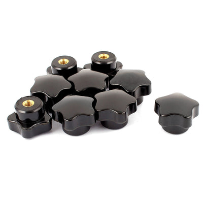 Harfington New Replacement 6mm Dia Female Thread Plastic Grip Nuts Head Knurled Knobs