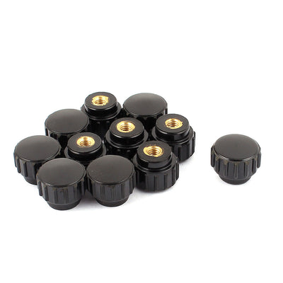 Harfington New Replacement 4mm Dia Female Thread Plastic Grip Knurled Knobs