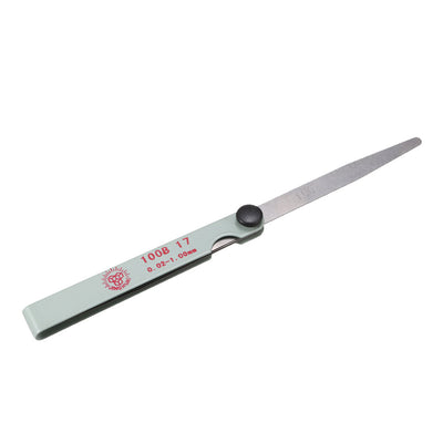 Harfington 10cm 3.9" Length 0.02mm-1.0mm Thickness Metal Metric Feeler Gauge