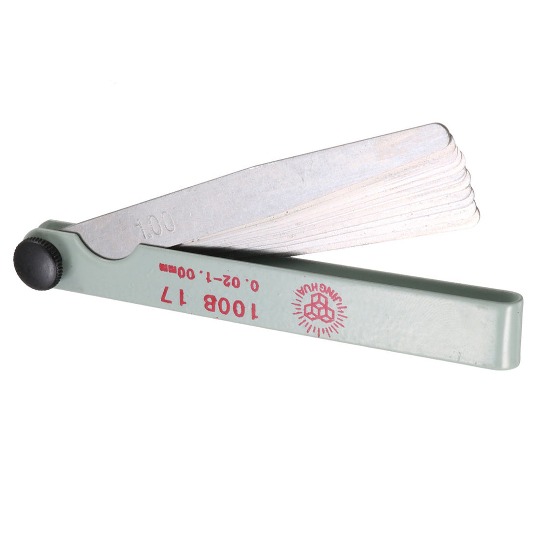 Harfington 10cm 3.9" Length 0.02mm-1.0mm Thickness Metal Metric Feeler Gauge