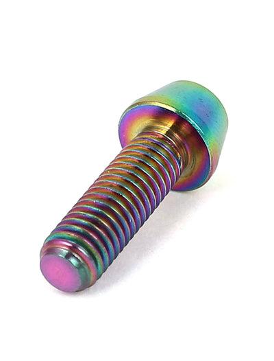 Harfington M5x15mm TC4 Titanium Hex Taper Head Bolts Bike Front Derailleur Screws Fasteners