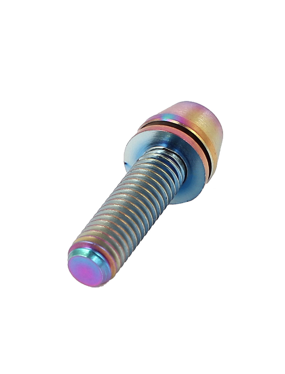 Harfington M5x18mm Rainbow Titanium Ti Hex Socket Washer Tapered Head Bolt Bike MTB Screw