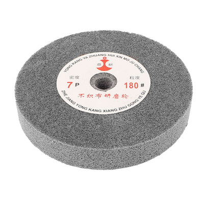 Harfington 150mm Dia 25mm Thick 180 Grit Nylon Fiber Wheel Abrasive Polishing Buffing Disc