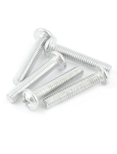 Harfington Uxcell 5 Pcs 18mmx23mm Aluminum Single Hole Door Cabinet Cylindrical Pulls Handle Knobs